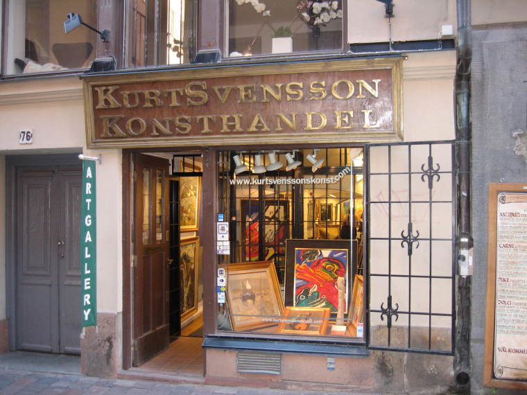 Verslun í Gamla Stan í Stokkhólmi