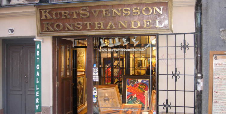 Verslun í Gamla Stan í Stokkhólmi